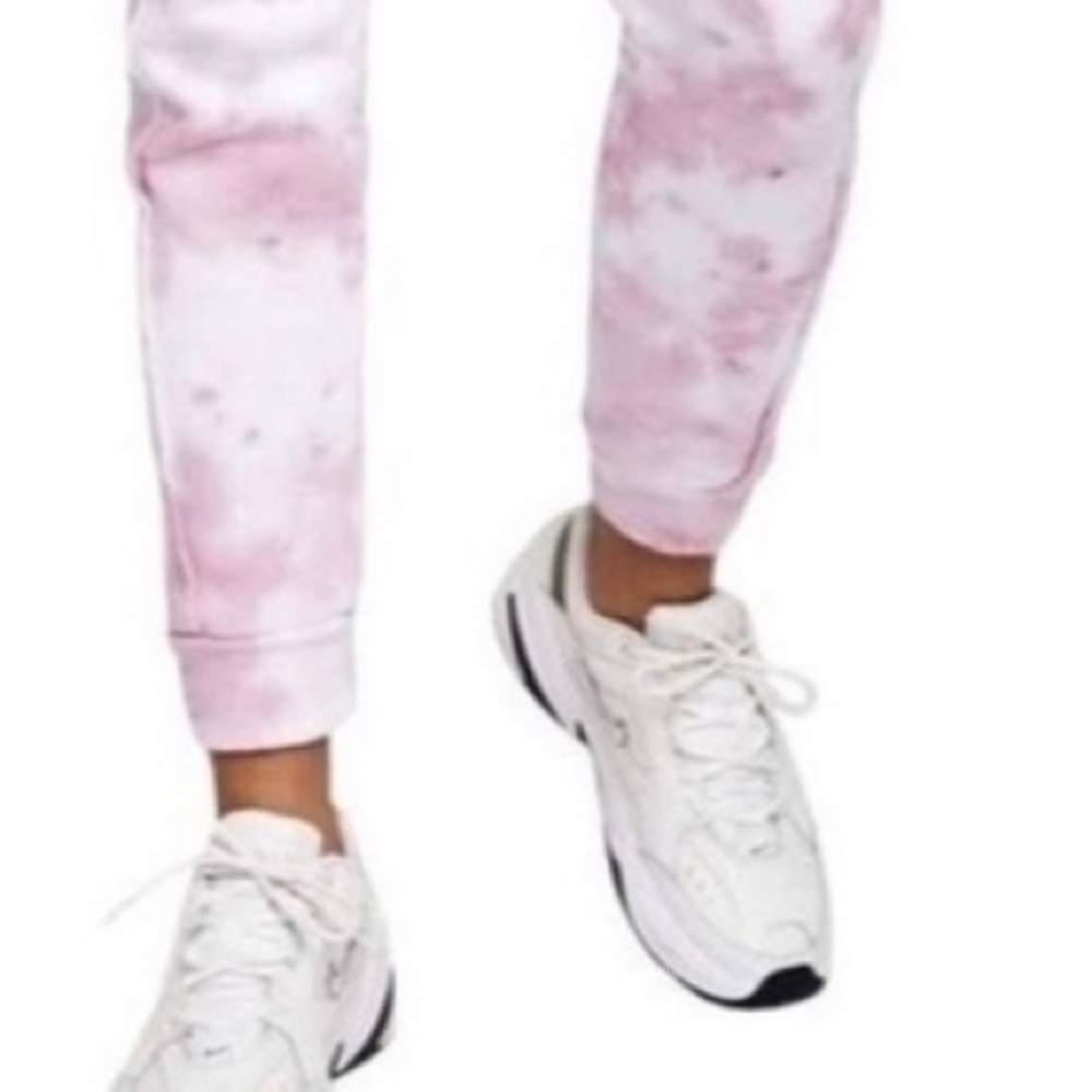 Free People Movement Athleisure Pink Tie-Dye Work It Out Jogger Sweat Pants - Picture 14 of 14